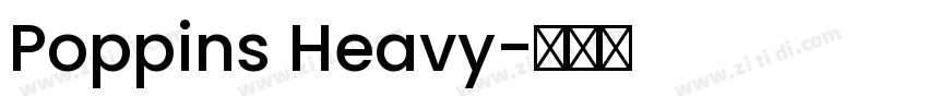 Poppins Heavy字体转换